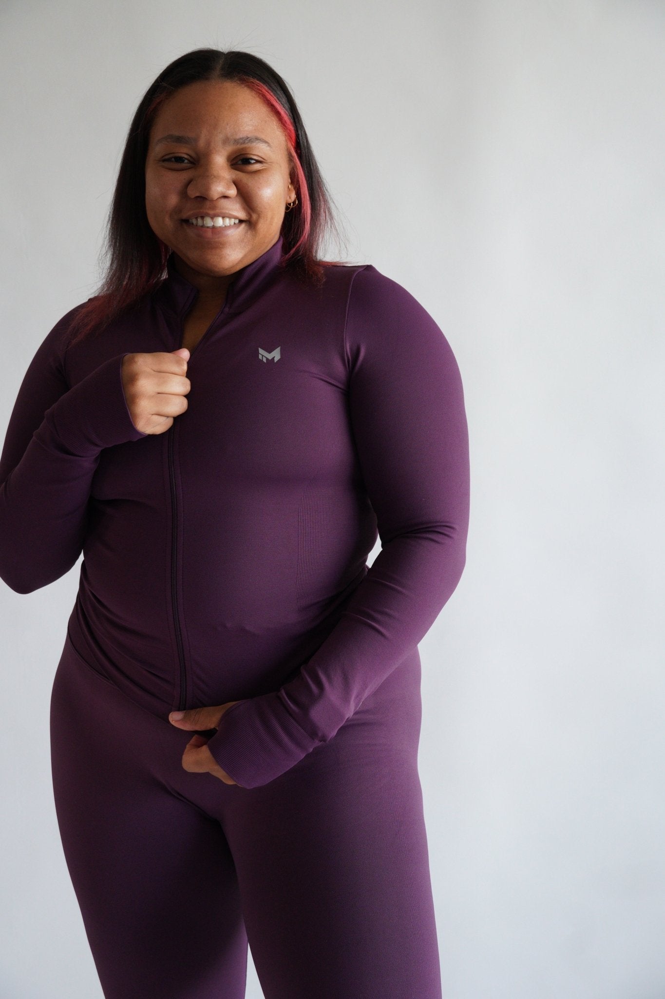 SCULPTED FIT JACKET | PLUM - Meraki Fit LLC