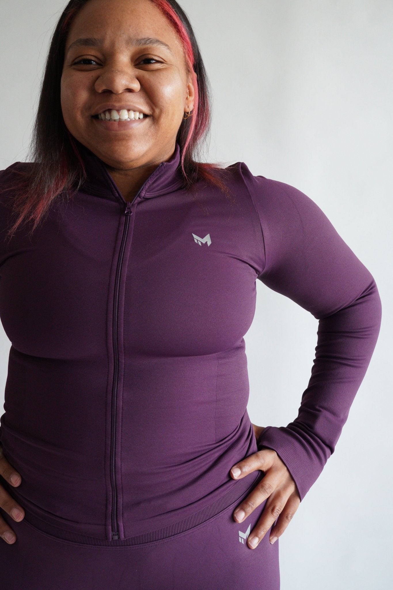 SCULPTED FIT JACKET | PLUM - Meraki Fit LLC