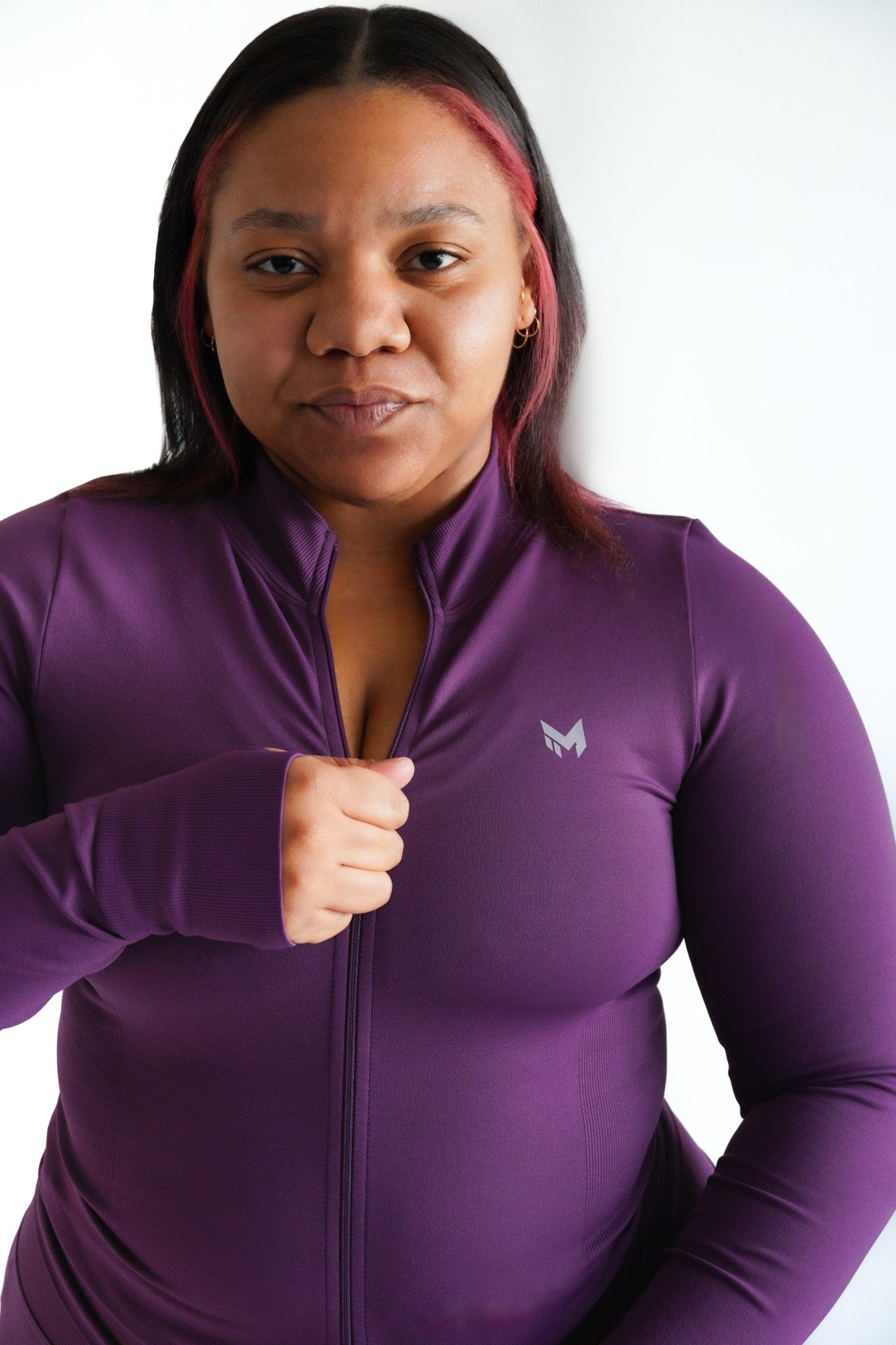 SCULPTED FIT JACKET | PLUM - Meraki Fit LLC