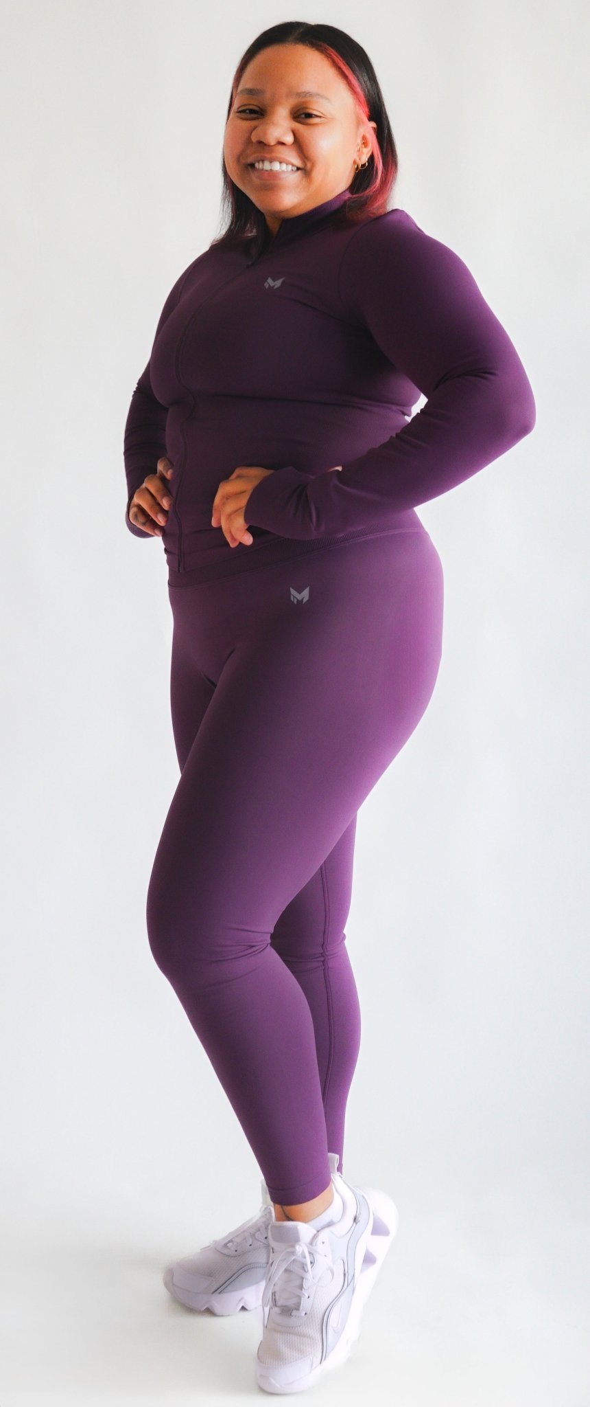 Sculpted Fit SEAMLESS LEGGINGS | MIDNIGHT PLUM - Meraki Fit LLC