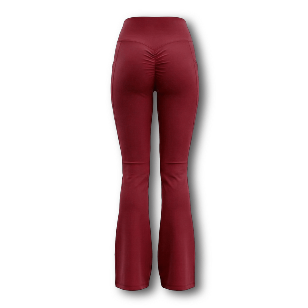 Cherry Bomb Flare Pants - Meraki Fit LLC