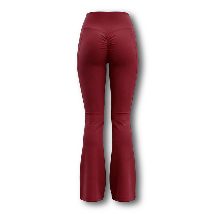 Cherry Bomb Flare Pants - Meraki Fit LLC