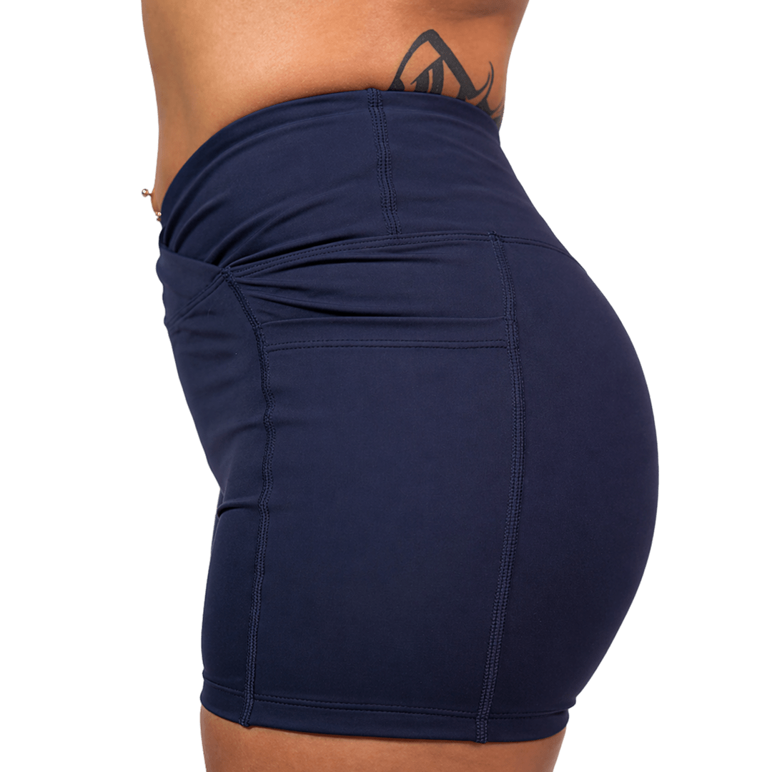Sculpt Short - Navy Circuit - Meraki Fit LLC