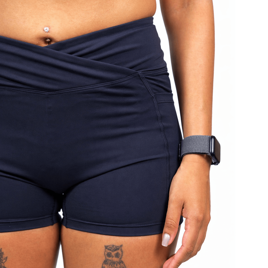 Sculpt Short - Navy Circuit - Meraki Fit LLC