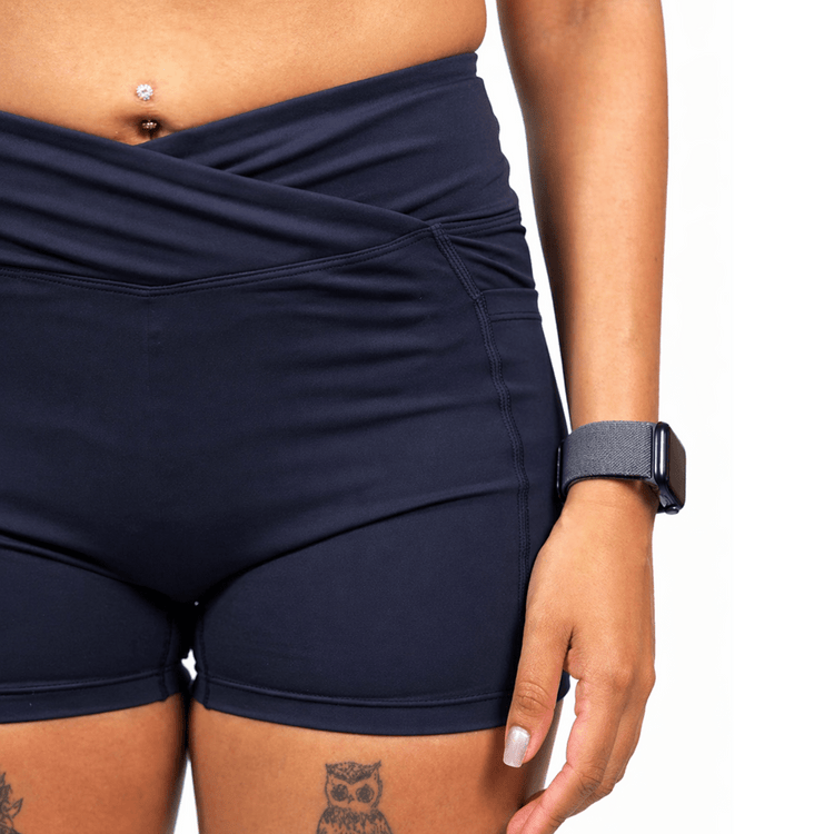 Sculpt Short - Navy Circuit - Meraki Fit LLC