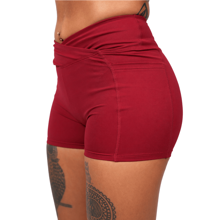 Sculpt Short - Racing Red - Meraki Fit LLC
