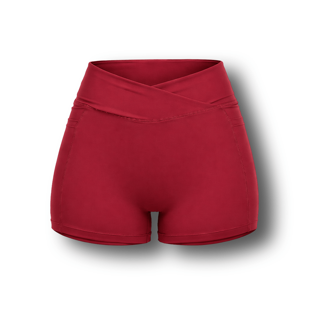 Sculpt Short - Racing Red - Meraki Fit LLC