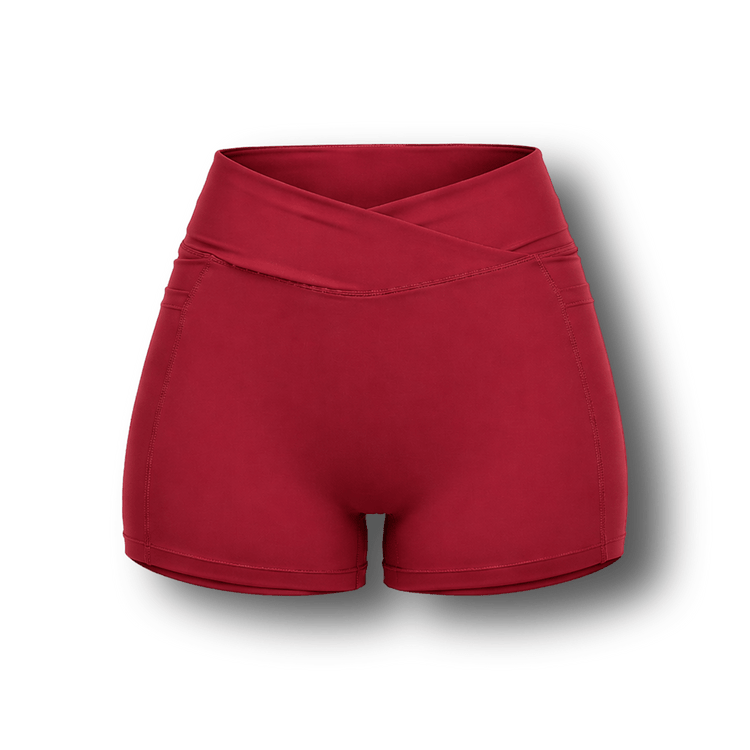 Sculpt Short - Racing Red - Meraki Fit LLC