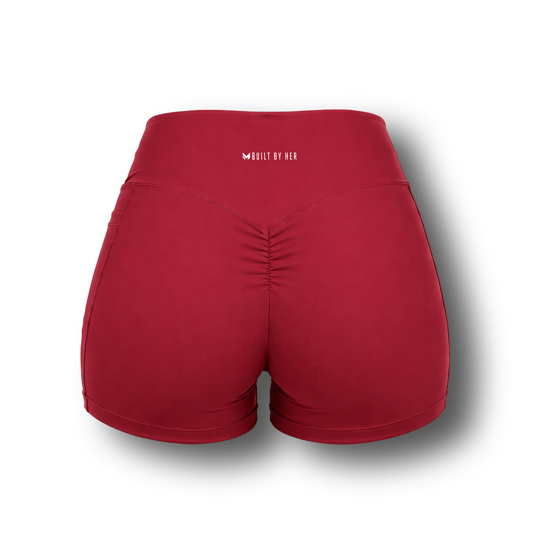 Sculpt Short - Racing Red - Meraki Fit LLC