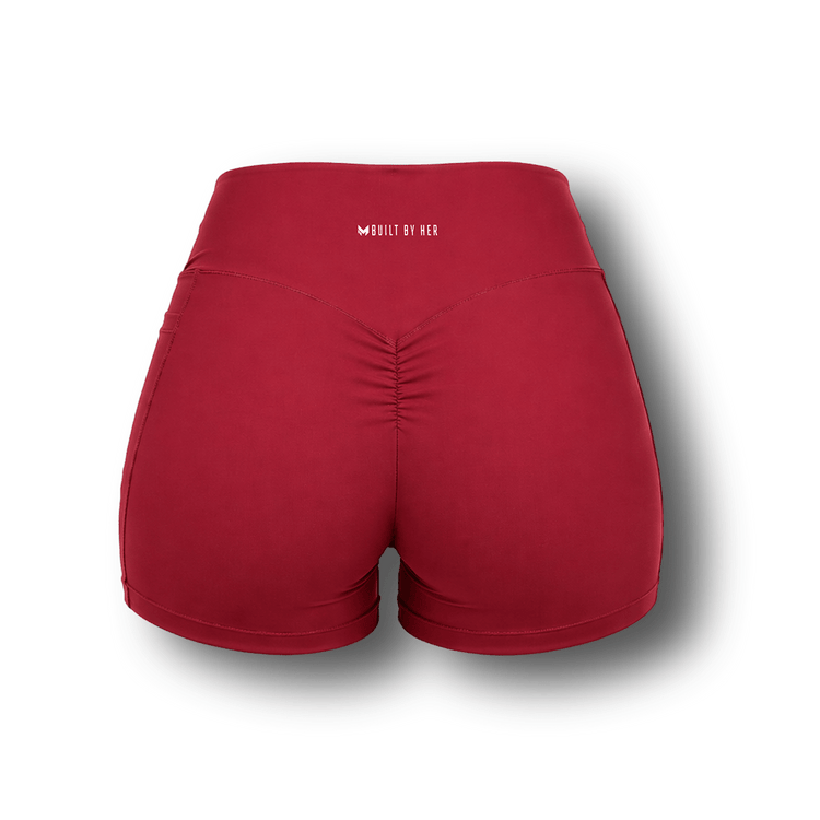 Sculpt Short - Racing Red - Meraki Fit LLC