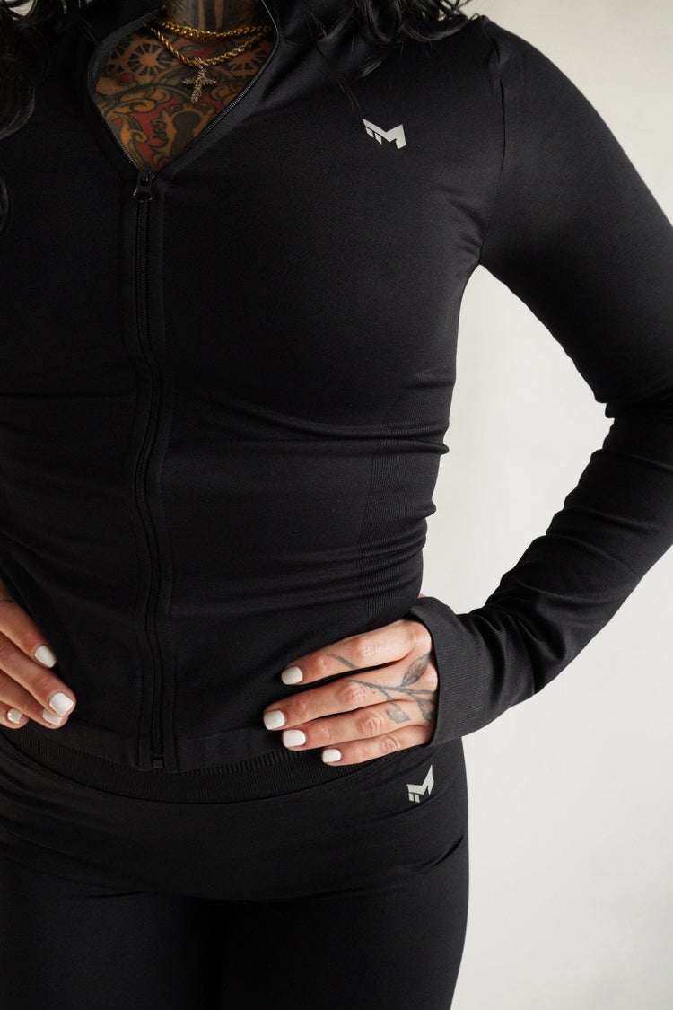 SCULPTED FIT JACKET | BLACK - Meraki Fit LLC