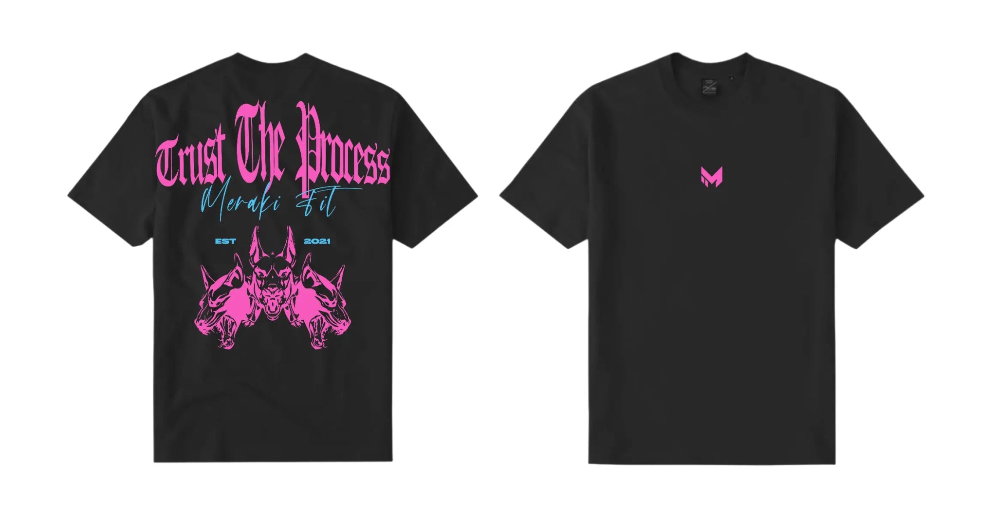 WOMEN’S BLACK DRI TEK | Trust Her Fire – Black Premium Performance Tee - Meraki Fit LLC